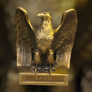 Philadelphia America Bald Eagle 1776 Bookend/Doorstop Brass Finish